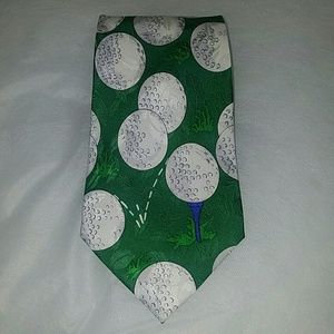 Vintage Mens 1994 Nicole Miller Golf Tie